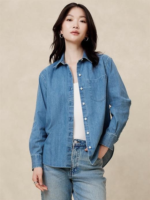 Classic Linen-Blend Shirt Product Image