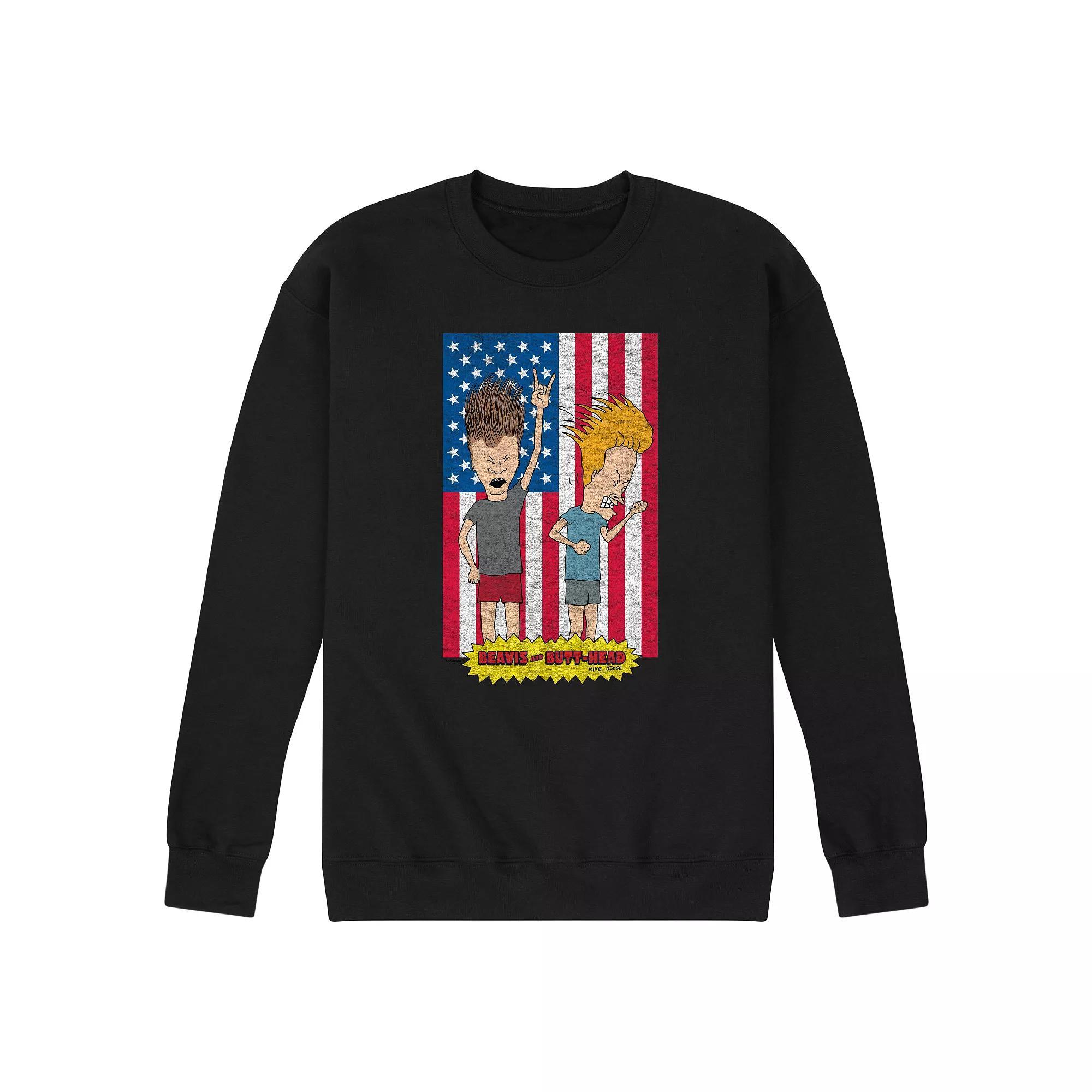 Mens Beavis And Butthead Americana Sweatshirt Product Image