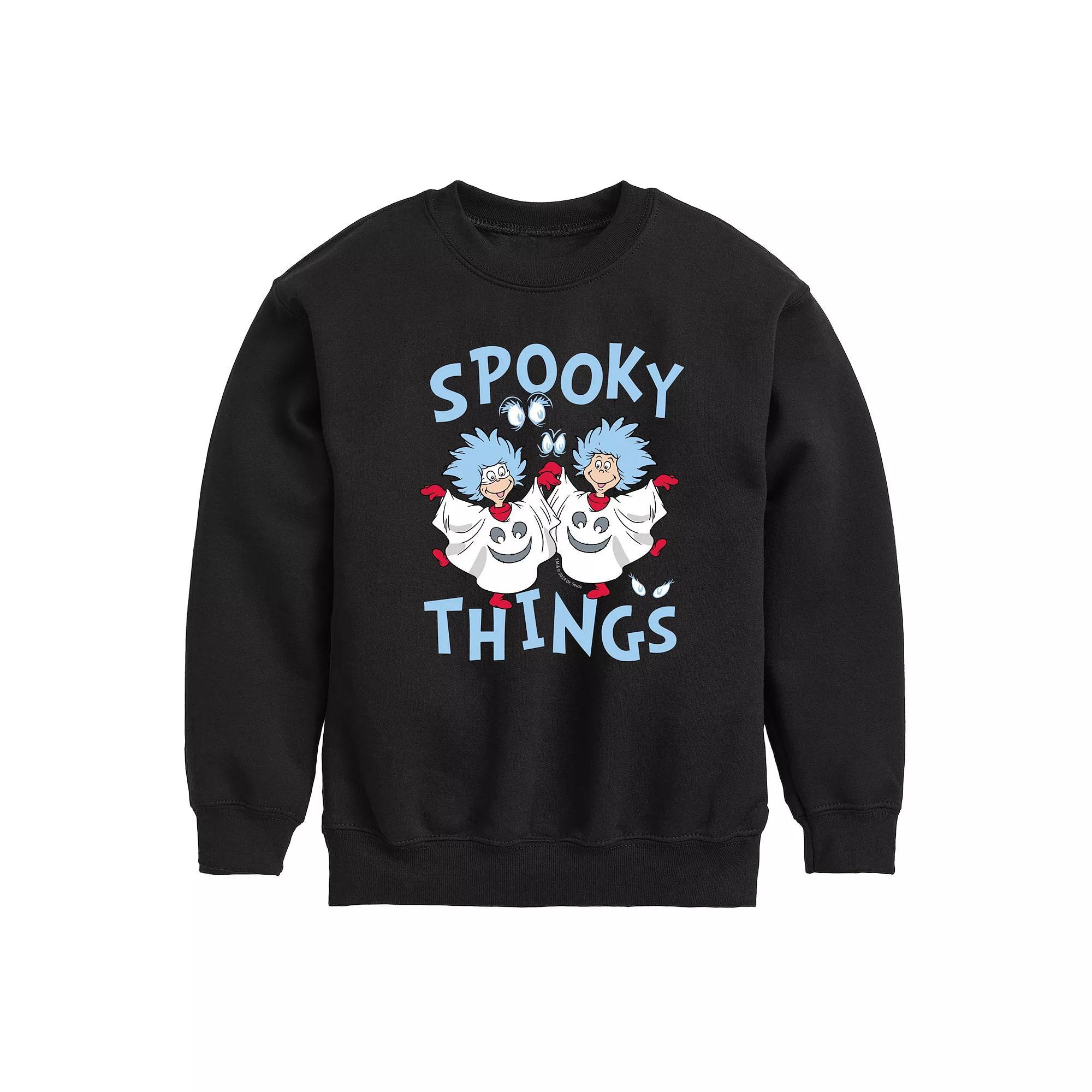 Boys 8-20 Dr. Seuss The Cat in the Hat Spooky Things Fleece Sweatshirt, Boys Product Image