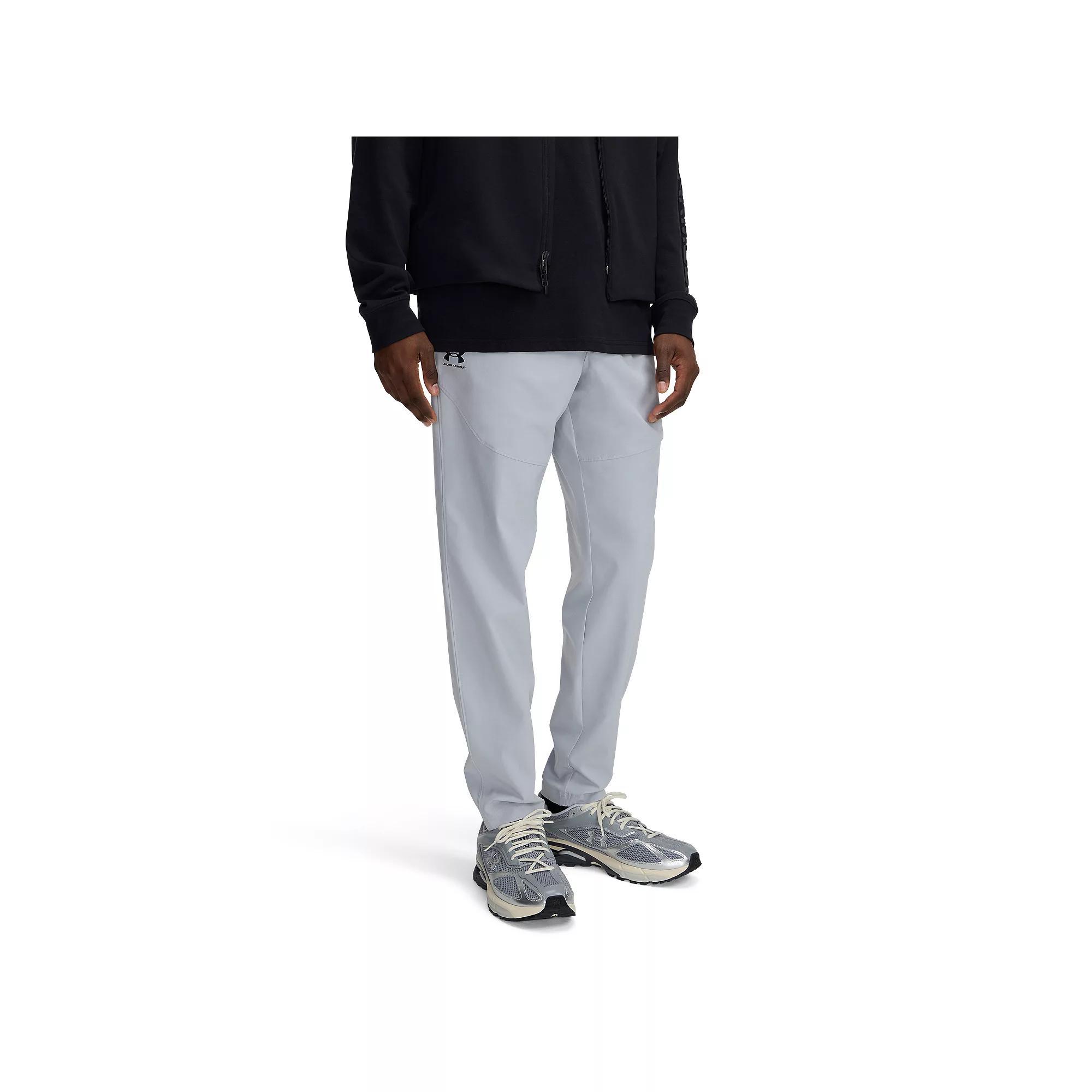 Men's Under Armour Vibe Woven Pants, Size: Medium, Mod Gray Product Image