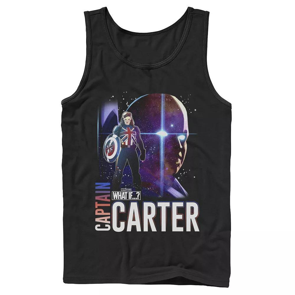 Men's Marvel What If Carter And Watcher Galactic Poster Tank Top, Boy's, Size: XL, Black Product Image