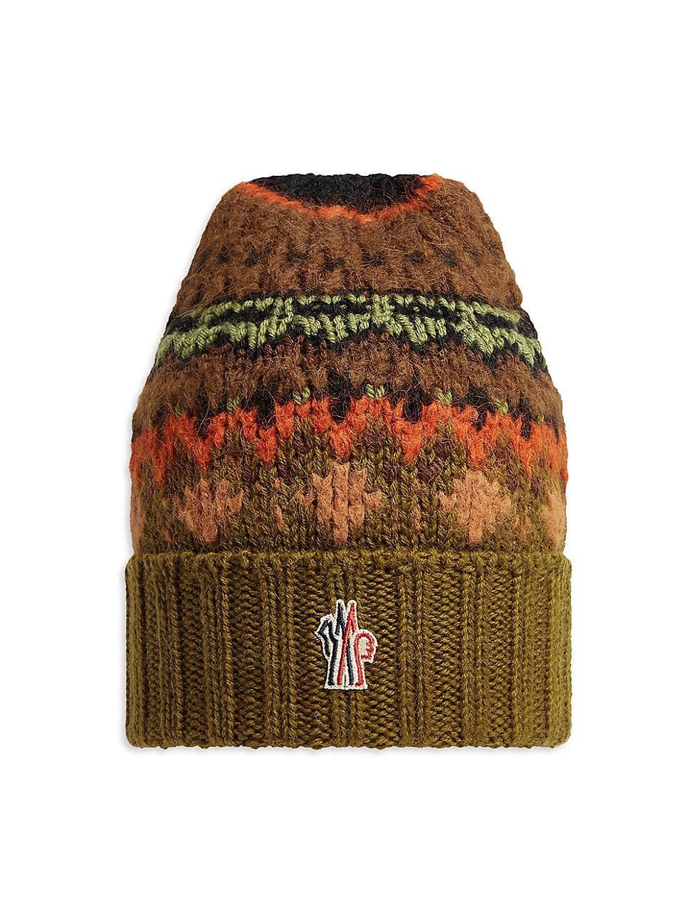 Mens Patterned Wool Beanie Product Image