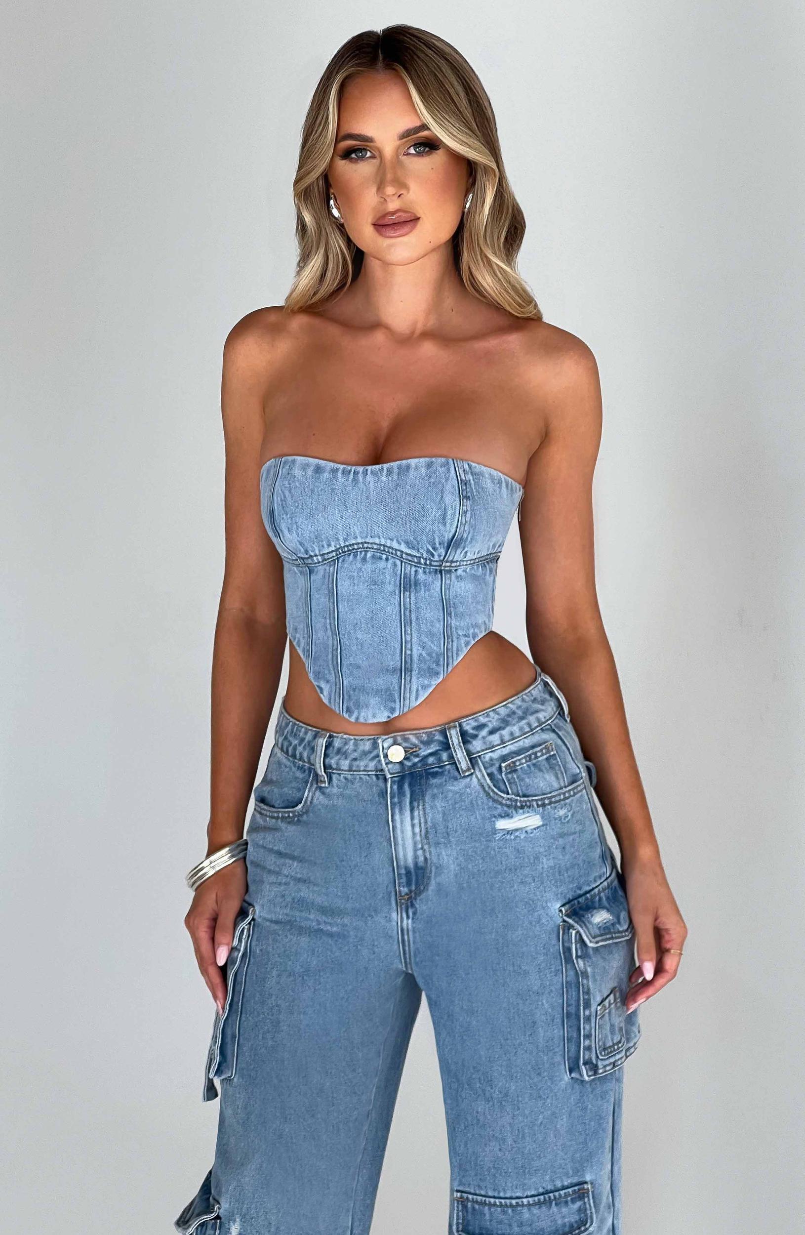 Billie Mini Skirt - Blue Wash Product Image