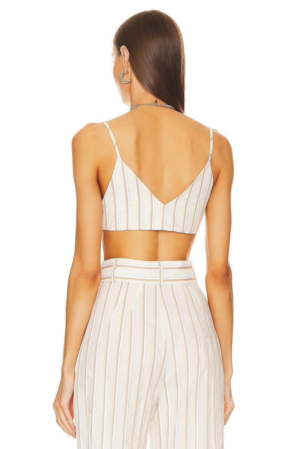 Triangle Tie Front Crop Top MATTHEW BRUCH Product Image