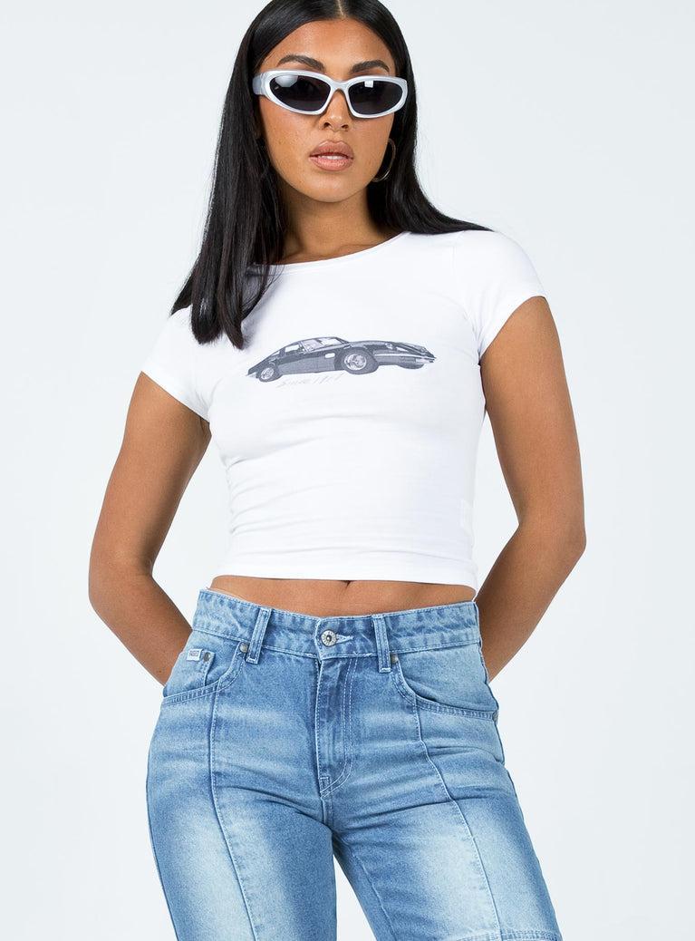 Vintage Car Top White Product Image