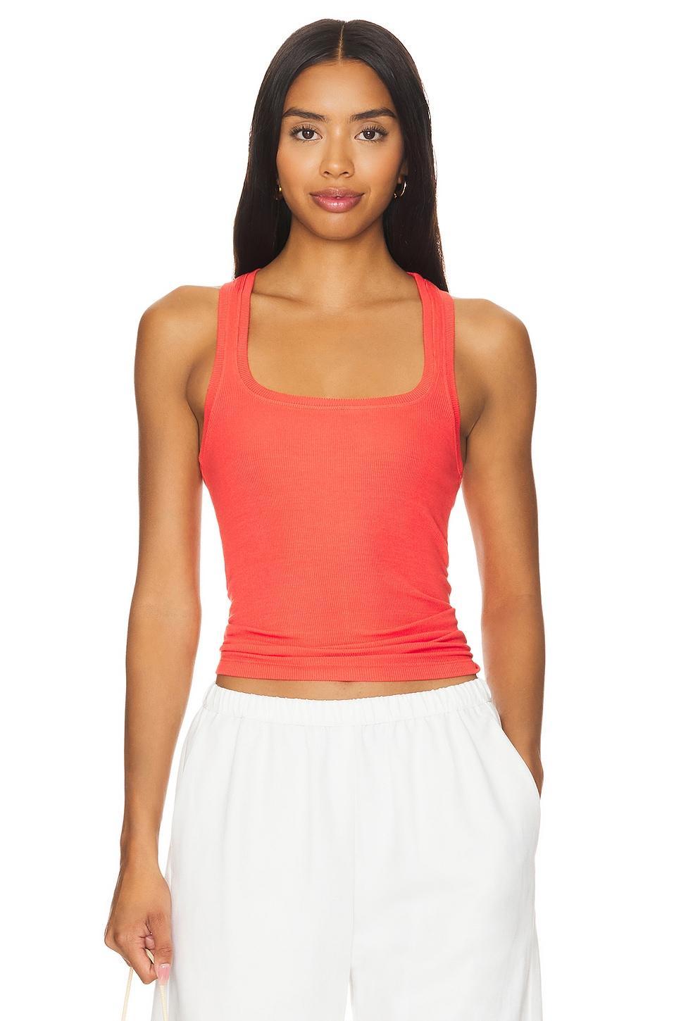 Valeria Square Neck Cinch Tank LA Made Product Image