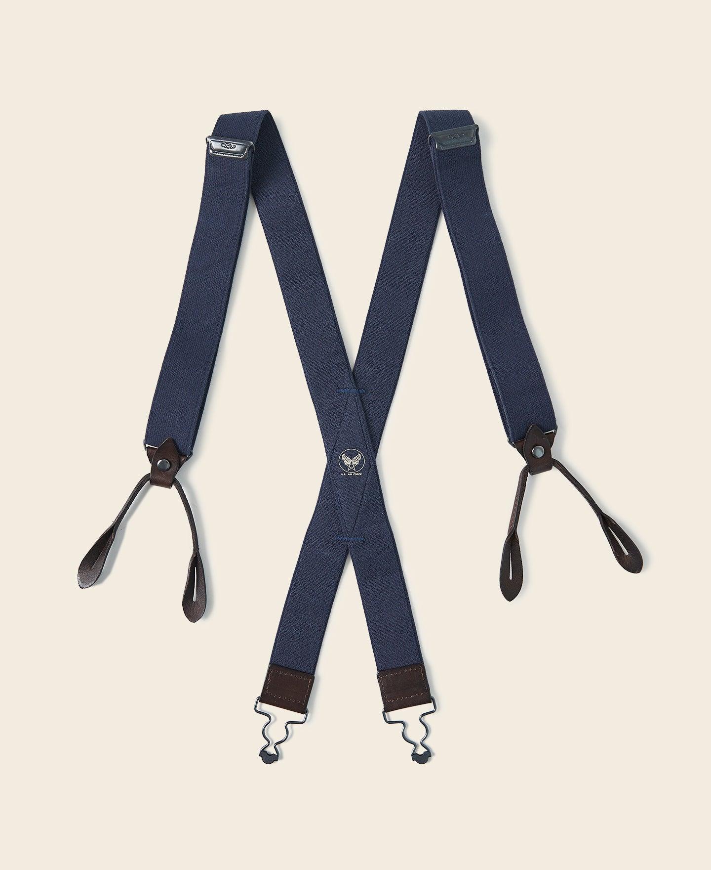 USAF X Back Suspenders - Navy Product Image