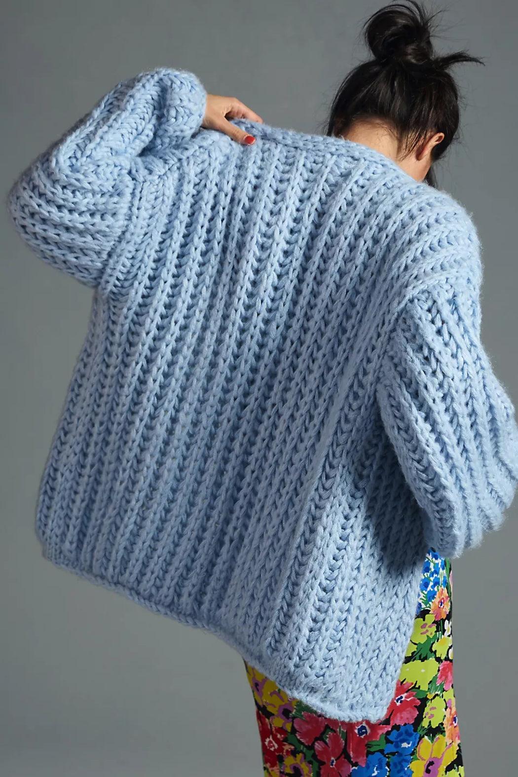 Chunky Oversized Knit Cardigan Product Image