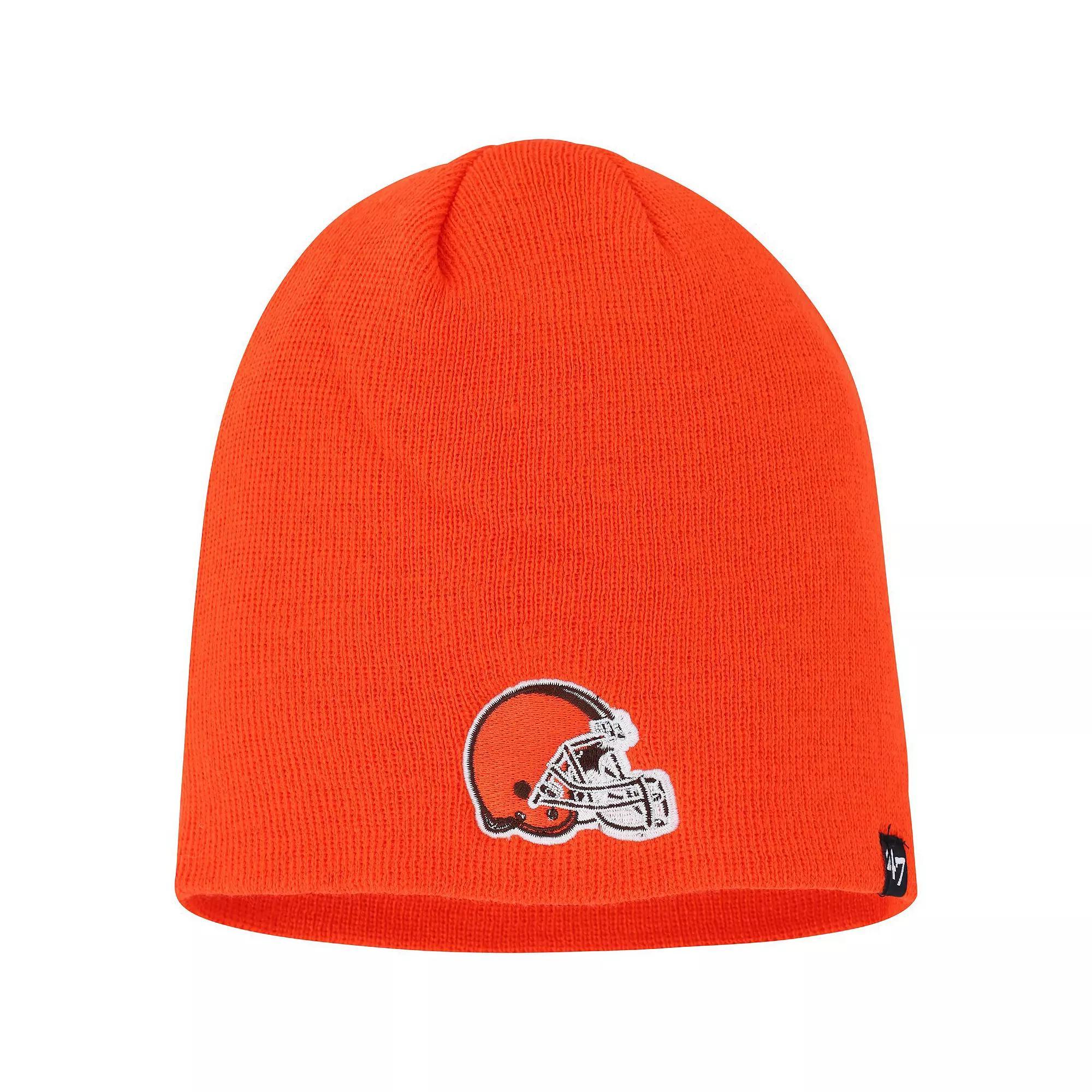 Men's '47  Orange Cleveland Browns Secondary Beanie Product Image