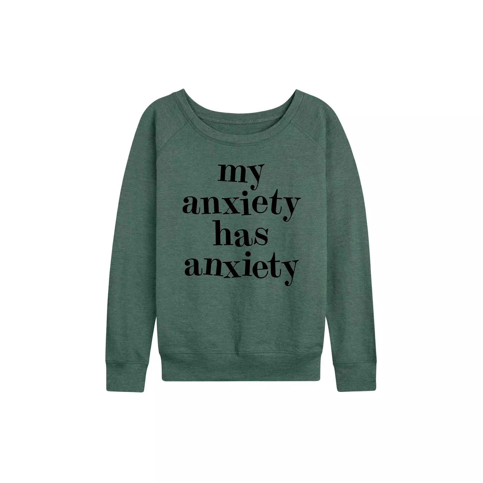 Womens Wicked Elphaba French Terry Long Sleeve Tee Grey Green Product Image