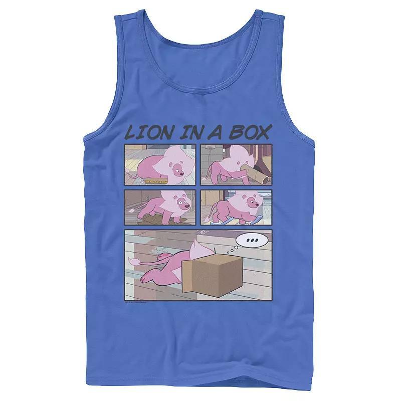 Men's Cartoon Network Stevens Universe Lion In A Box Comic Strip Tank Top, Size: XL, Grey Product Image