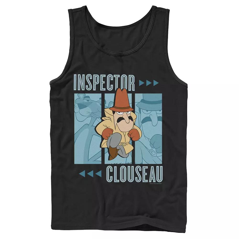 Mens Pink Panther Inspector Clouseau Trio Panels Tank Top Product Image