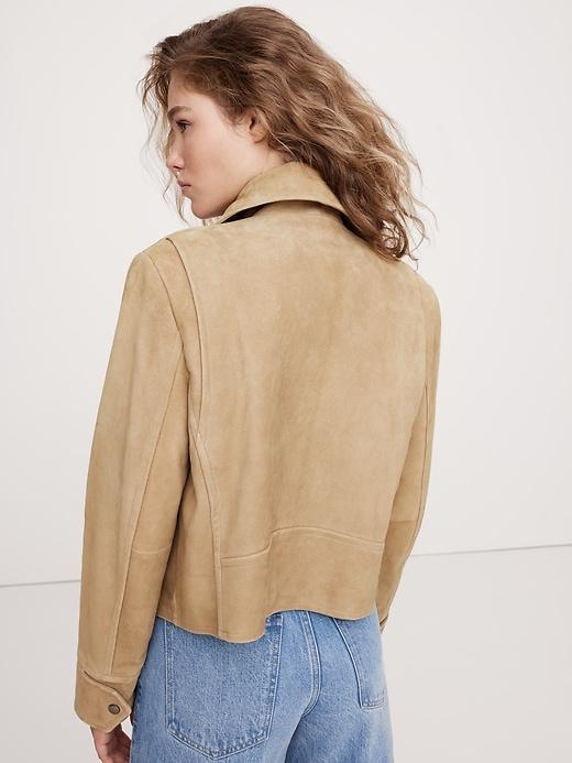 Enola Suede Moto Jacket Product Image
