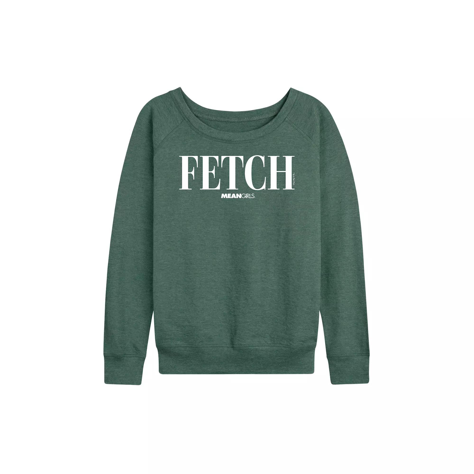 Disney's Mickey Mouse Women's Christmas French Terry Long Sleeve Tee, Size: Small, Heather Grey Product Image