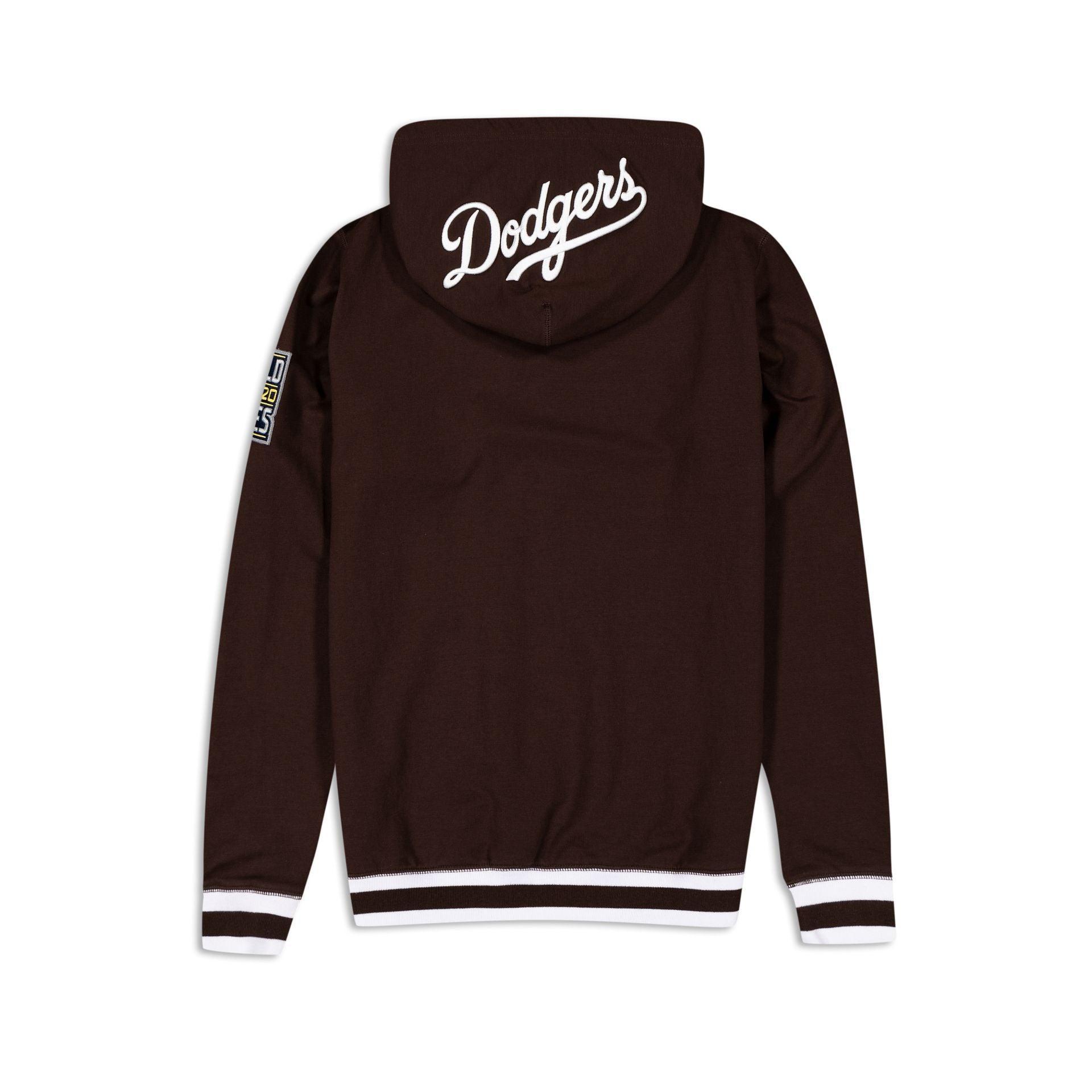 Los Angeles Dodgers Logo Select Color Flip Brown Hoodie Male Product Image