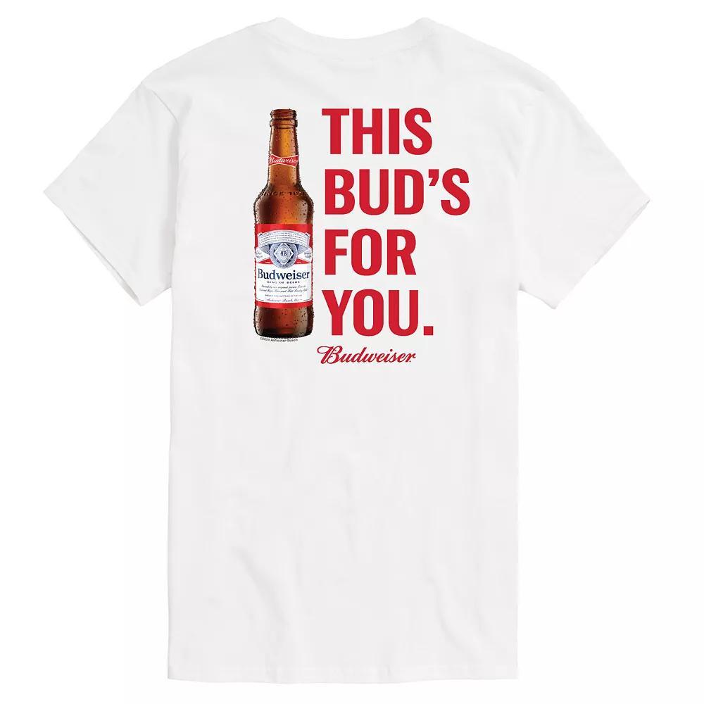 Big & Tall Budweiser This Buds For You Graphic Tee, Mens Product Image
