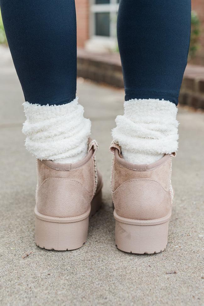 Hattie Taupe Booties FINAL SALE Product Image