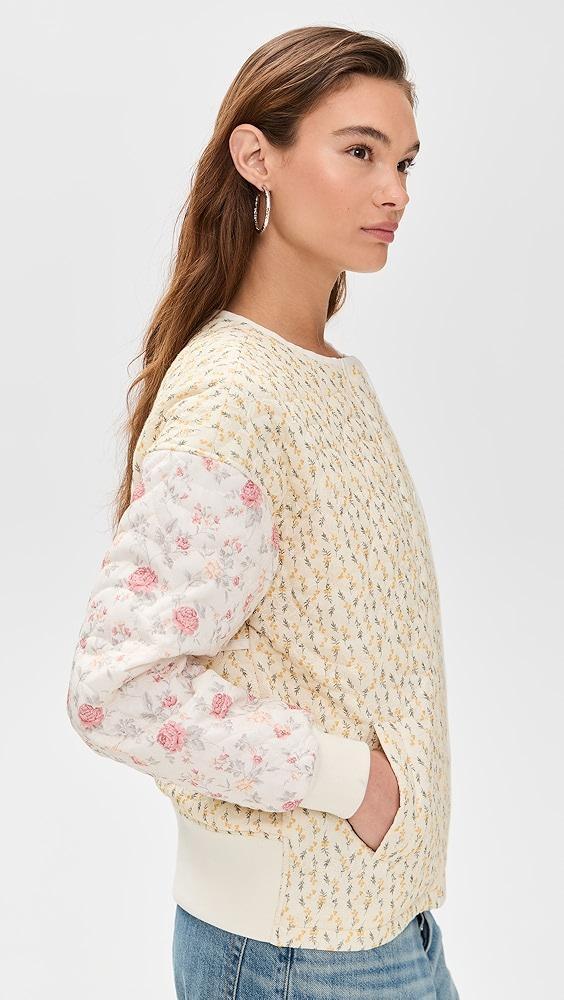 Avec Les Filles Collarless Quilted Bomber Jacket | Shopbop Product Image