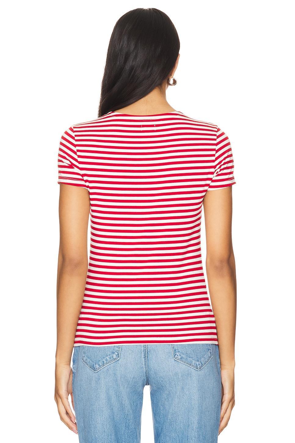 Ressi Crew Neck Short Sleeve Stripe Product Image