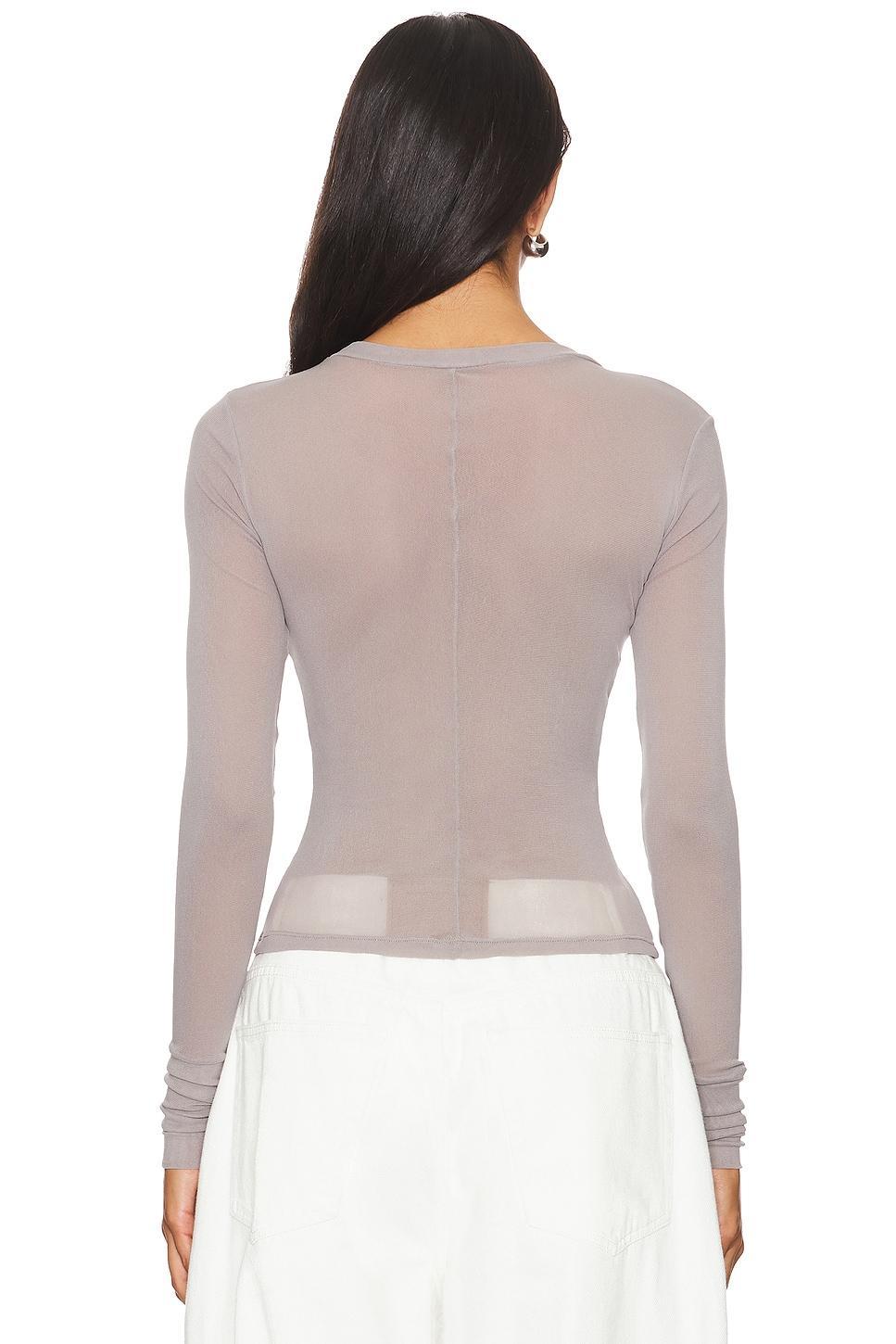 x Intimately FP x REVOLVE Before Sunset Mesh Long Sleeve In Slate Free People Product Image