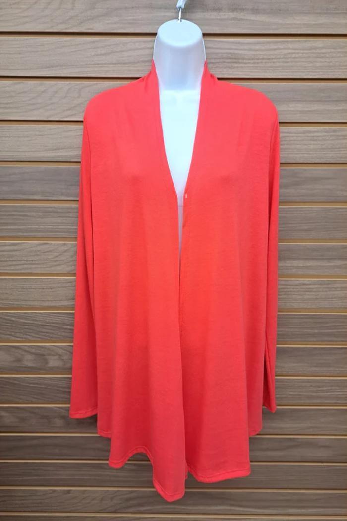 Solid Cardigan Open Front Product Image