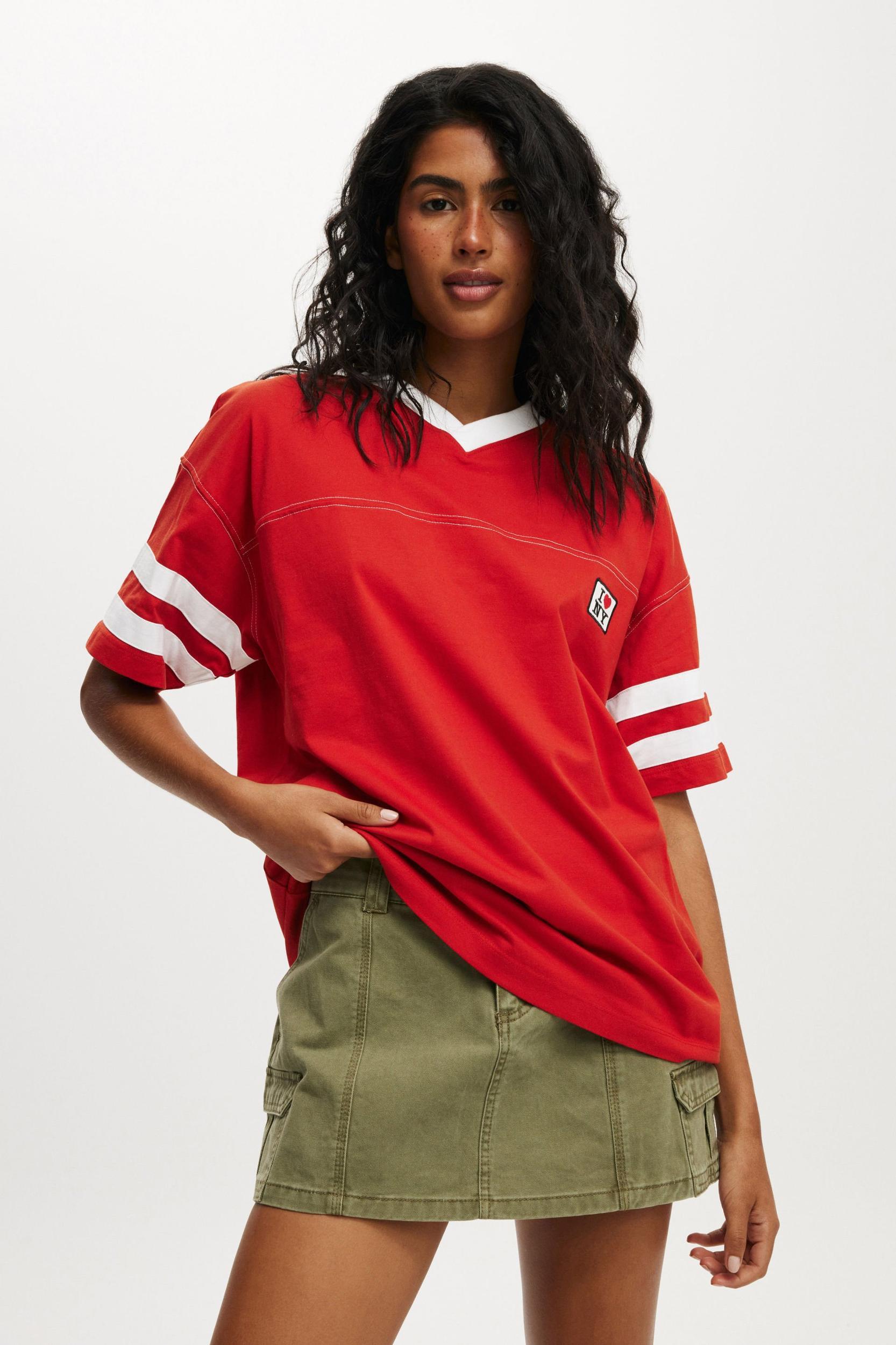 Cotton On Women - I Love NY V Neck Oversized Graphic Tee Product Image
