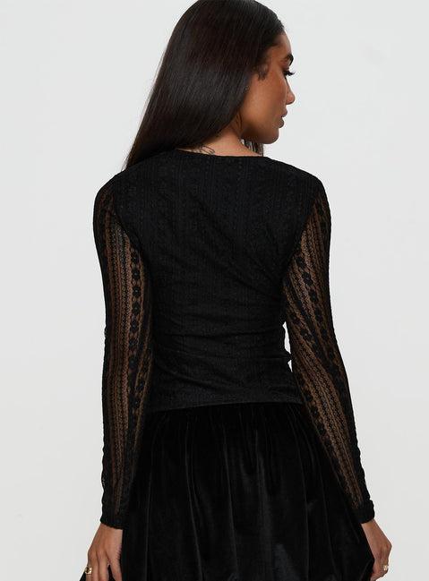Worth My Time Tie Neck Cut Out Top Black Product Image
