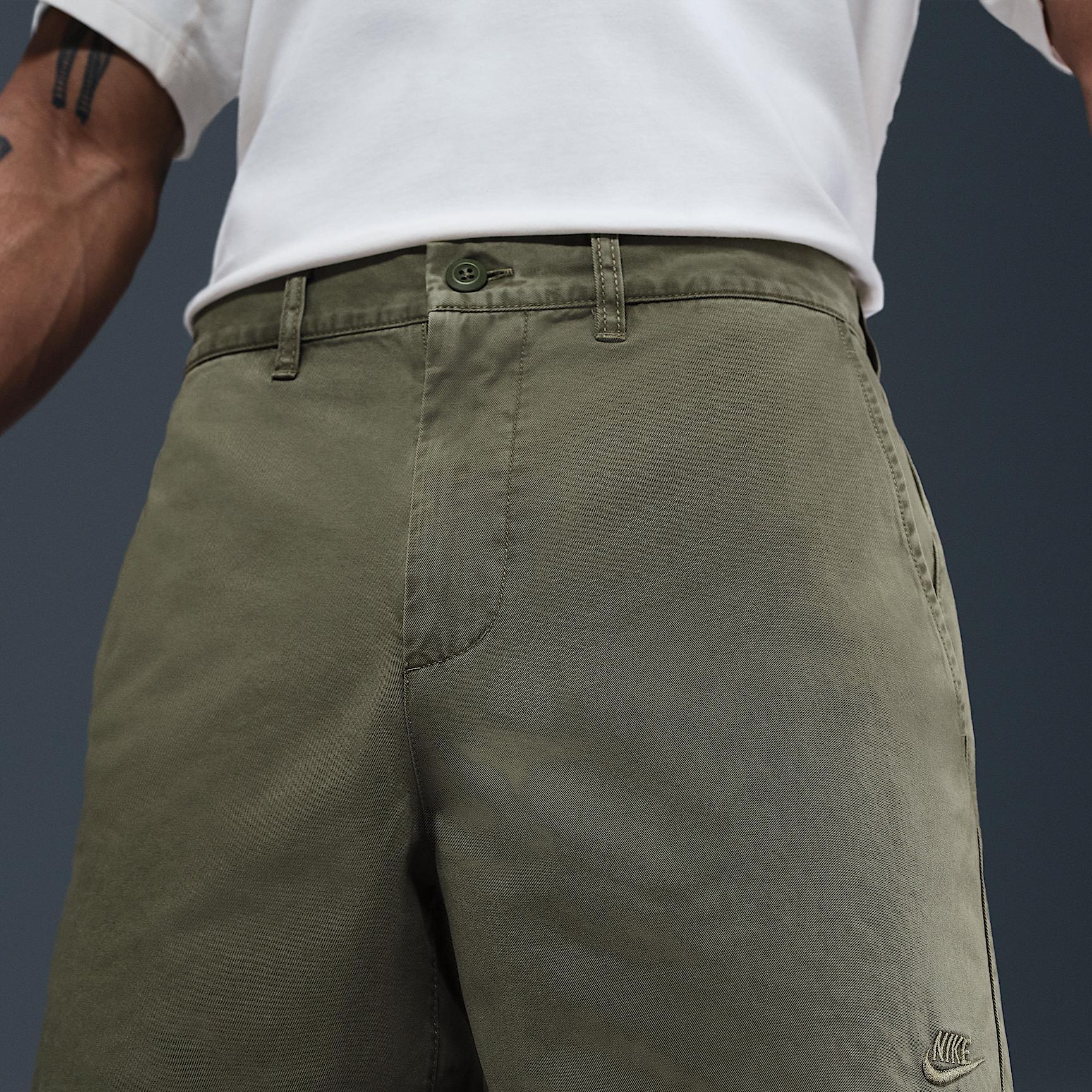 Nike Mens Club Washed Chino Shorts Product Image
