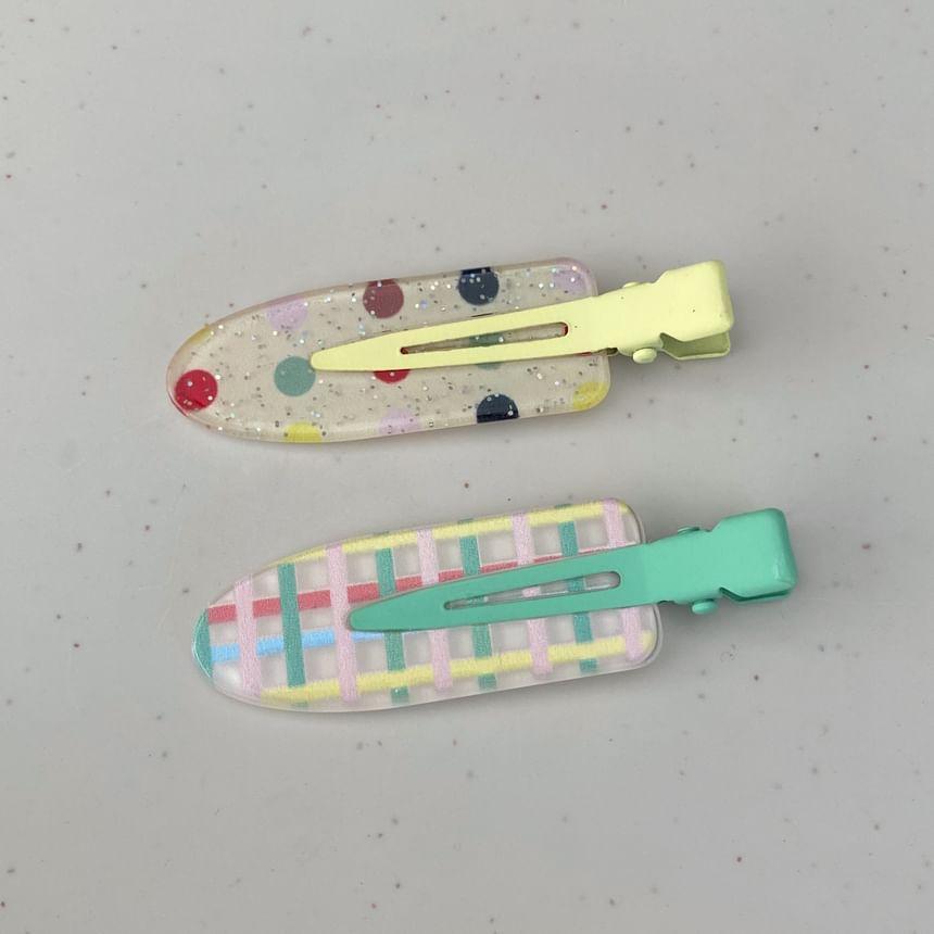 Patterned Hair Clip Set Product Image