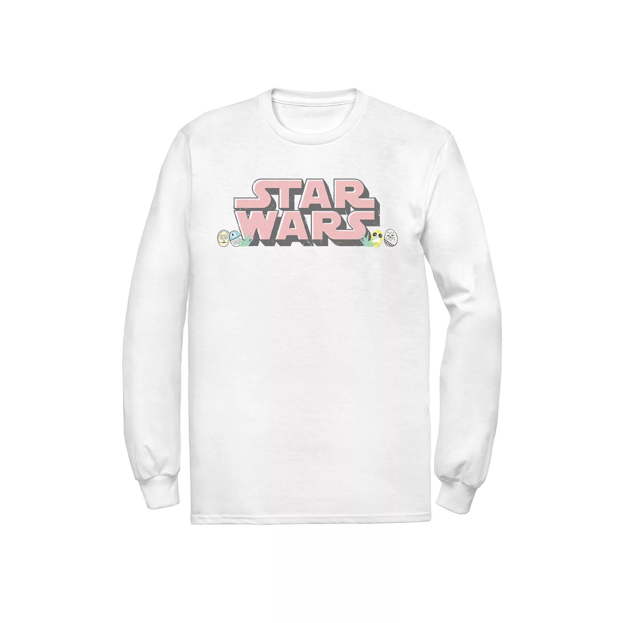 Men's Star Wars Easter-Themed Chest Logo Tee, Size: Large, Athletic Grey Product Image