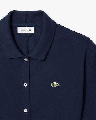 Flared Piqué Polo Dress Product Image