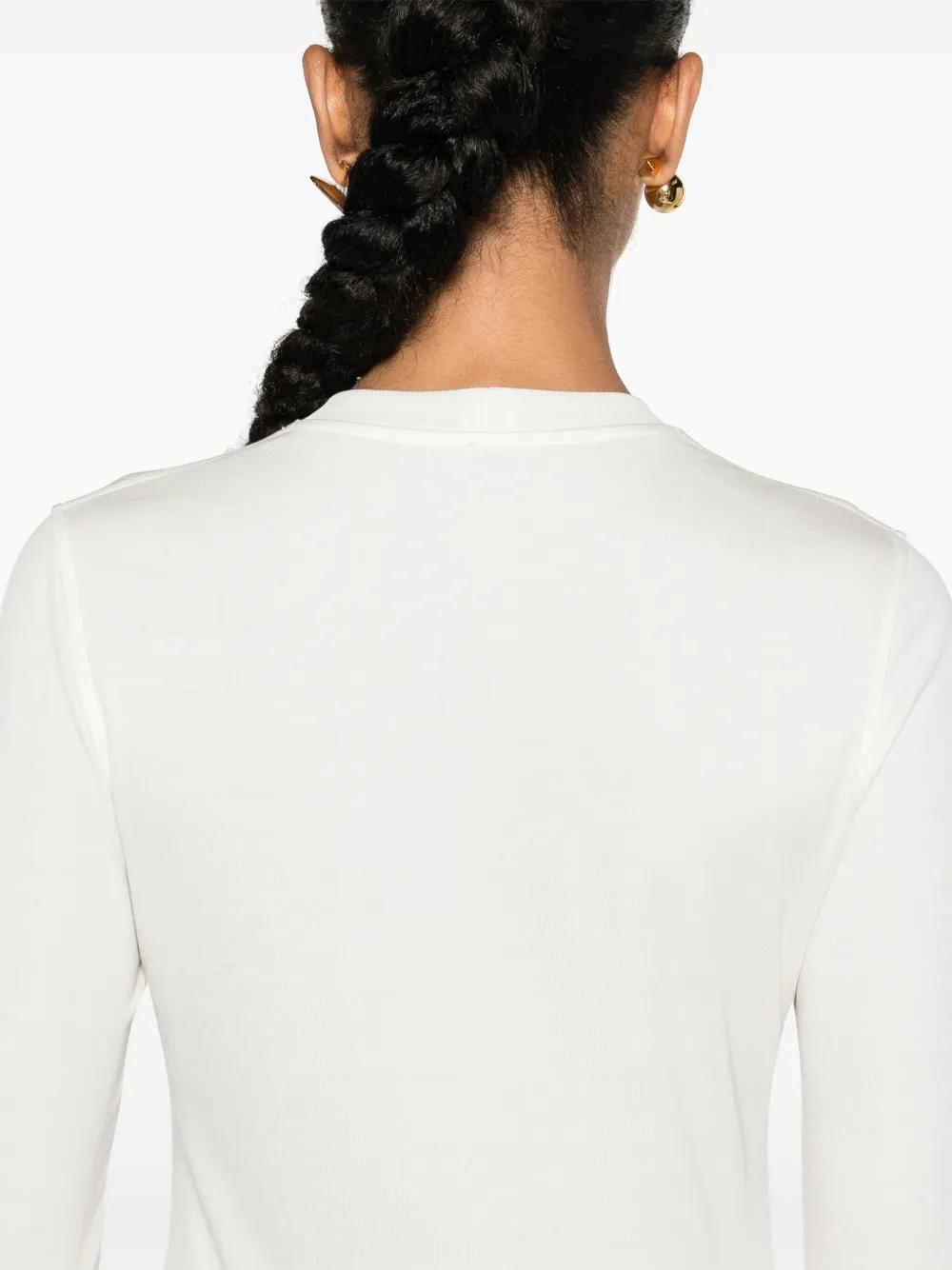 long-sleeve jersey maxi dress Product Image