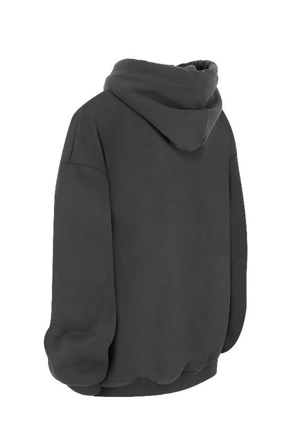 Halo Charcoal Oversized Hoodie Product Image
