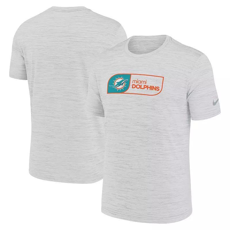 Men's Nike White Miami Dolphins Big & Tall Velocity Jock Tag Performance T-Shirt, Size: 4XLT Product Image