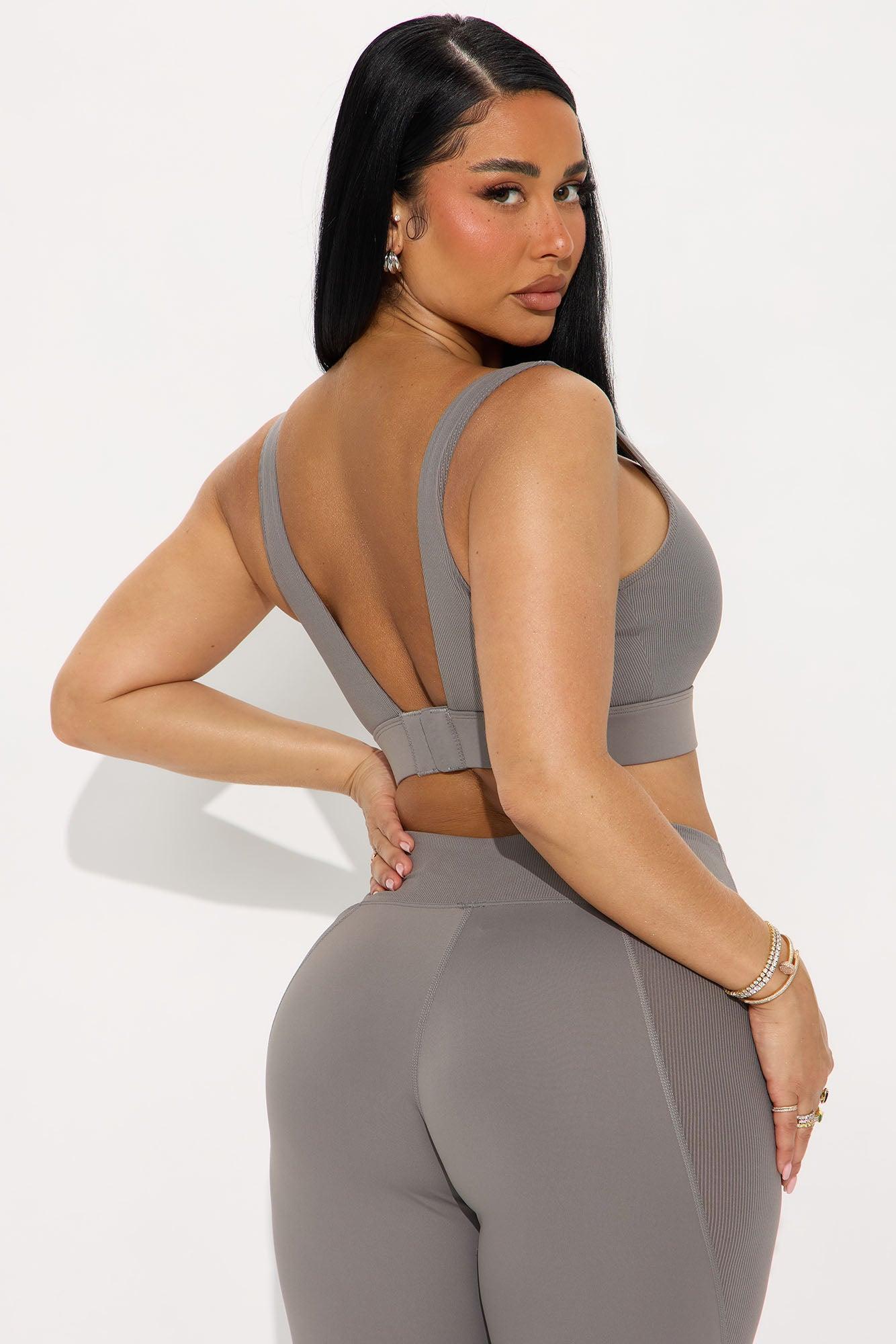 Everyday Gains Sports Bra - Charcoal Product Image