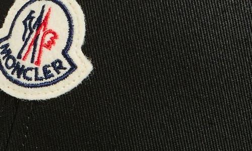 MONCLER Grenoble Logo Embroidered Baseball Cap In Black Product Image
