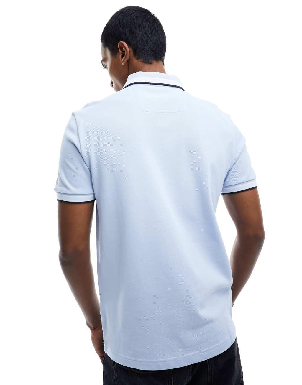 BOSS Green Paddy polo in light blue Product Image