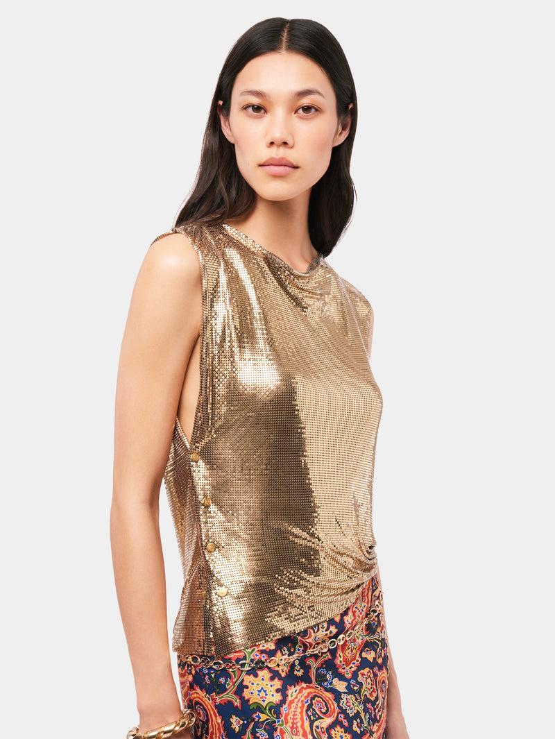 Gold chainmail Top Product Image