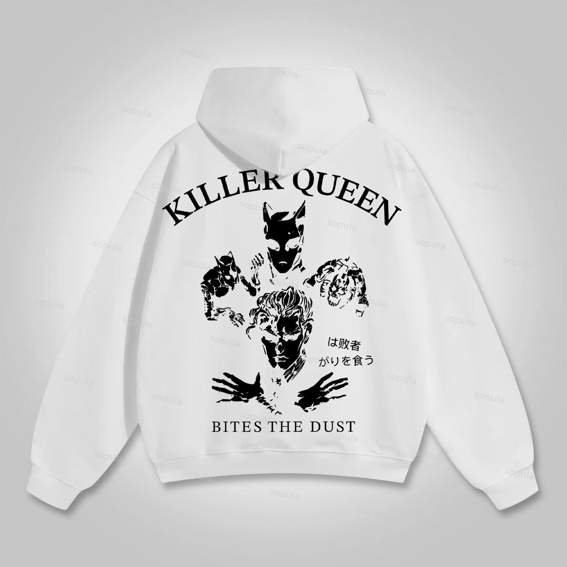 Sopula Jojo Killer Queen Bites THE Dust Graphic Hoodie Product Image