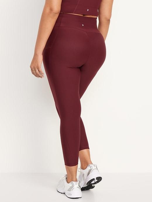 High-Waisted PowerSoft Rib Leggings Product Image
