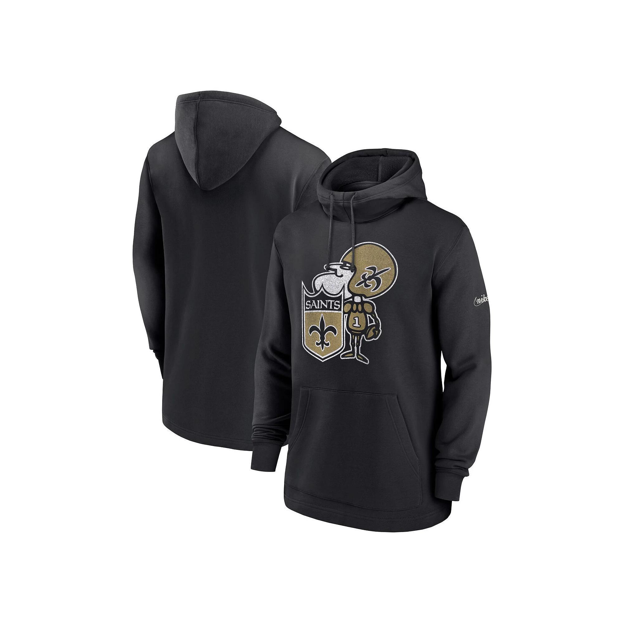 Men's Nike Black New Orleans Saints Classic Pullover Hoodie, Size: 2XL Product Image