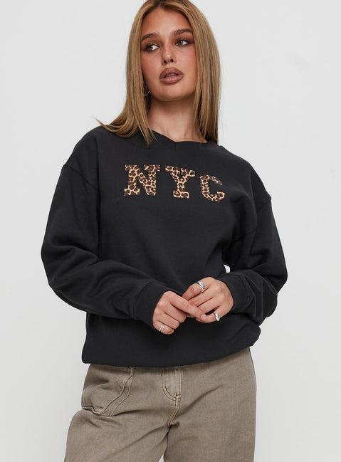 Wild In NYC Sweater Black Product Image
