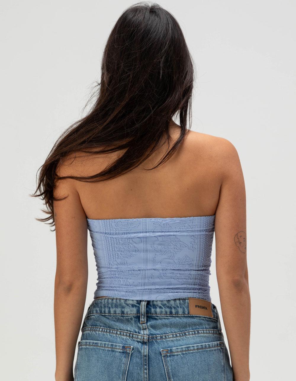FULL TILT Tapestry Texture Womens Tube Top Product Image