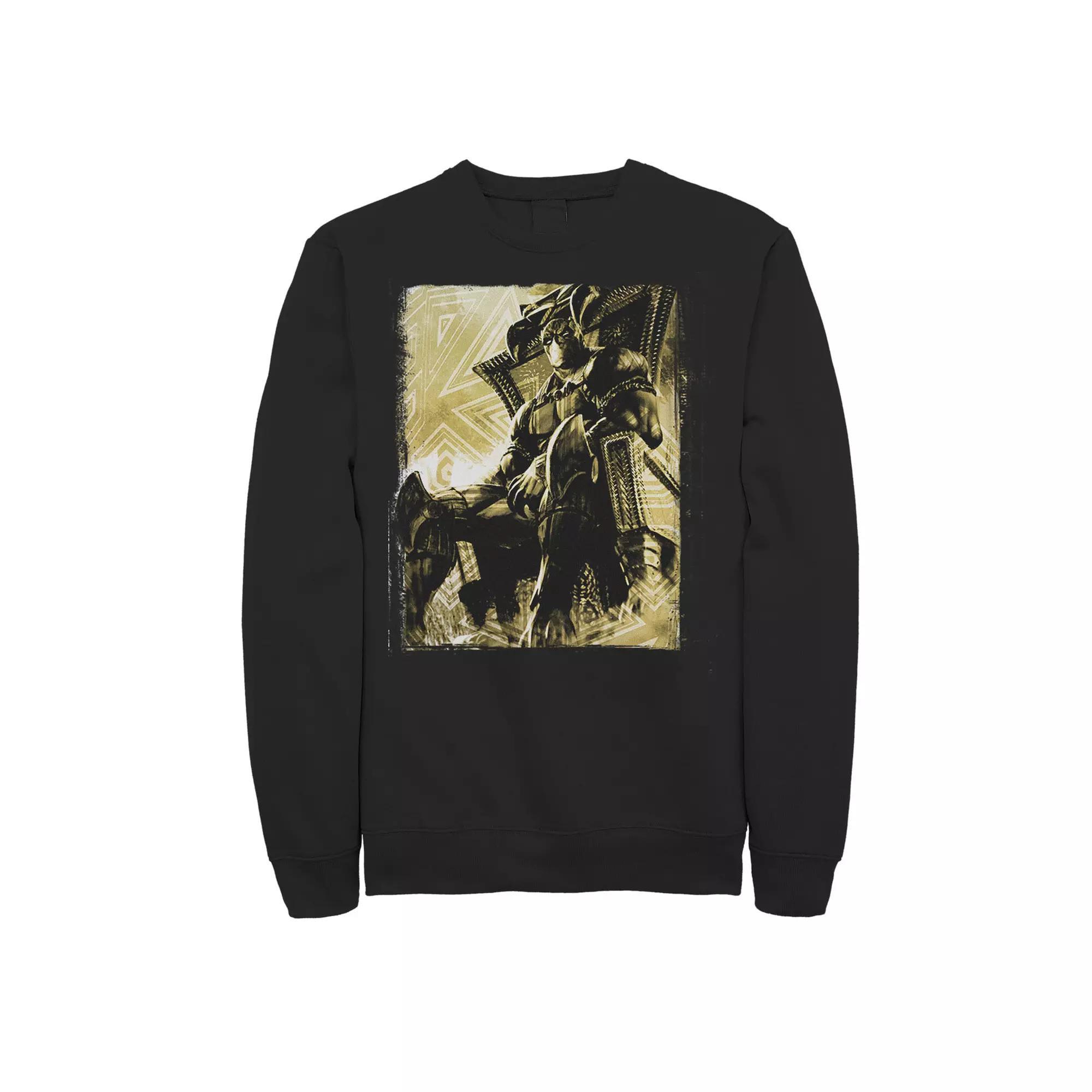 Men's Marvel Black Panther The King's Throne Sweatshirt, Size: XL Product Image