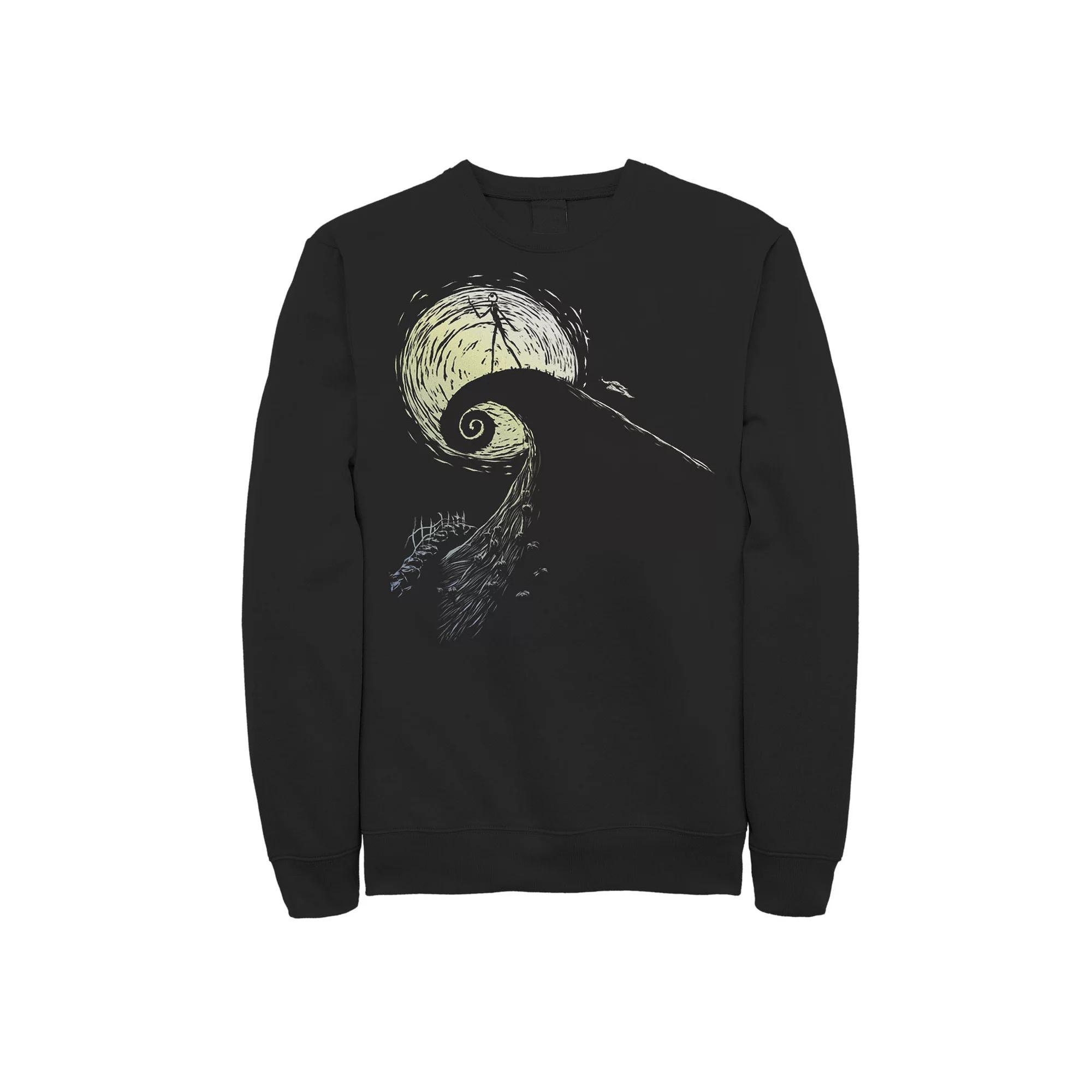 Disney's The Nightmare Before Christmas Jack Spiral Hill Men's Sweatshirt, Size: XL, Black Product Image