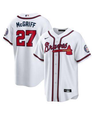 Mens Nike Fred McGriff White Atlanta Braves 2023 Hall of Fame Patch Inline Replica Jersey - White Product Image