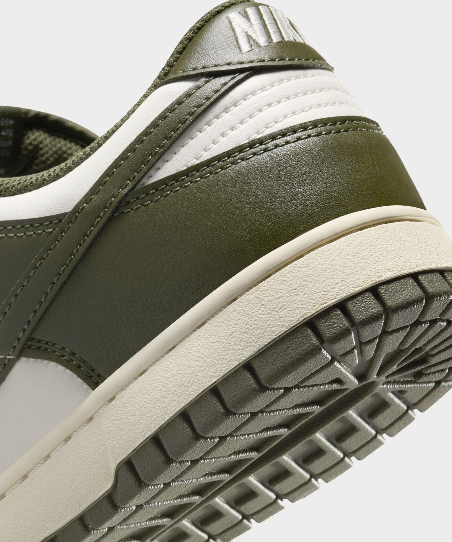 Nike Dunk Low Retro in Pale Ivory + Cargo Khaki Product Image