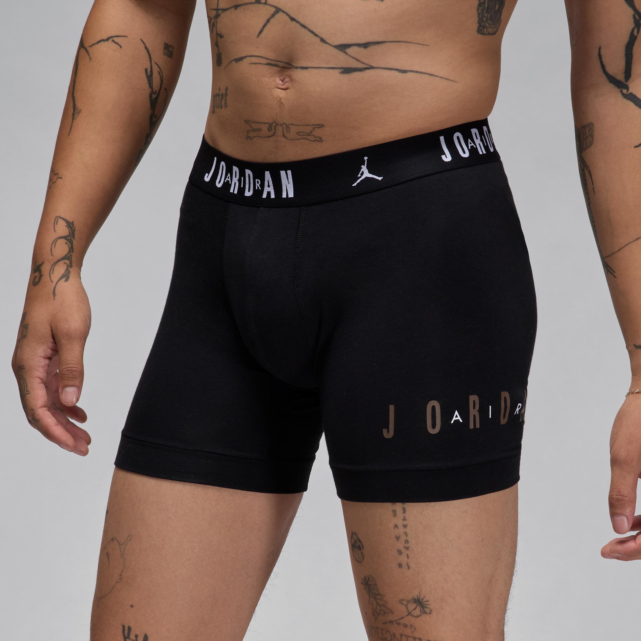 Men's Jordan Dri-FIT Cotton Essentials Flight Boxer Briefs (2-Pack) Product Image