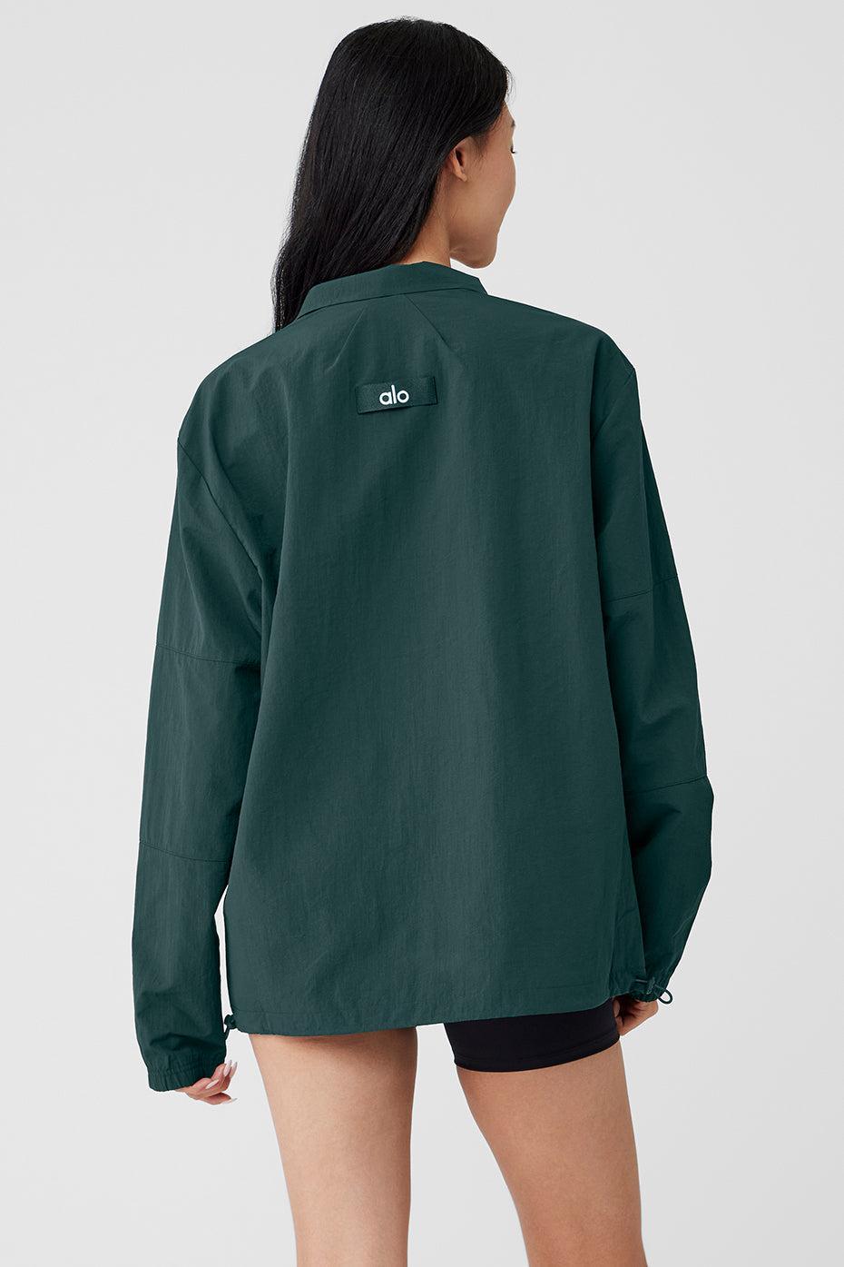 Takeaway Track Pullover - Midnight Green Male Product Image