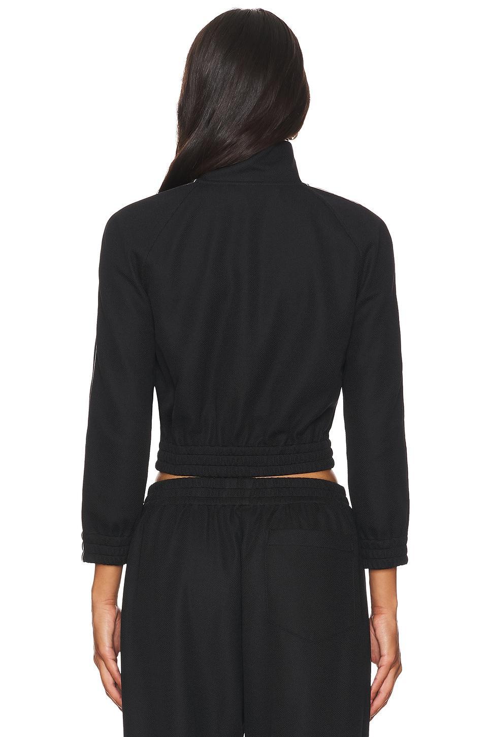Cropped Track Jacket With Logo Webbing Tape Alexander Wang Product Image